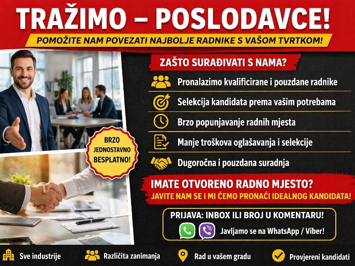 Tražim poslovdavca