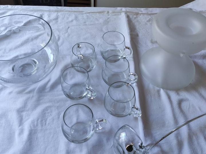 Kristalni set za punč Mundgeblasen