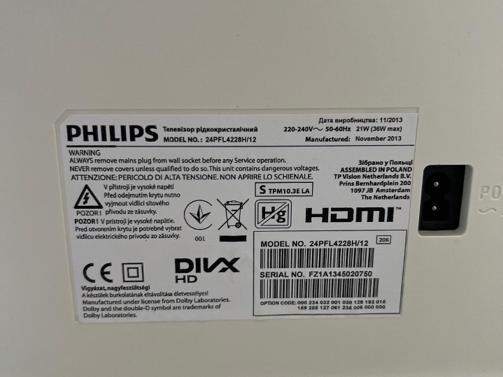 Philips SMART TV 24”