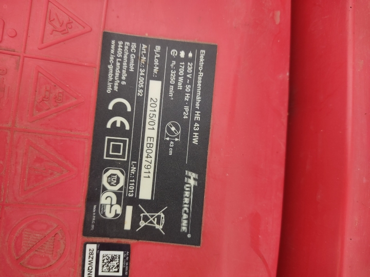 El. kosilica Hurricane