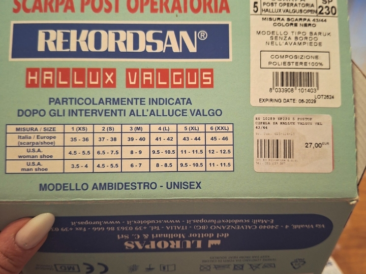 Postopertivna cipela broj 43-44