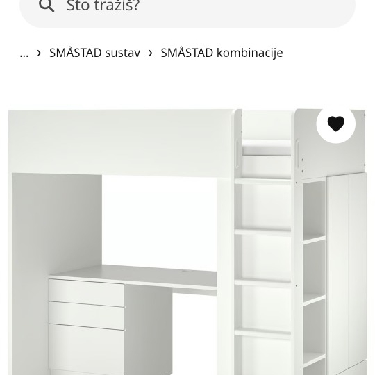 Ikea Smastad krevet s madracem