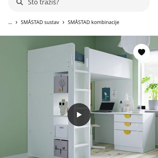 Ikea Smastad krevet s madracem