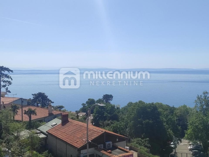 Volosko, 57.94m2, 1S+DB s pogledom na more