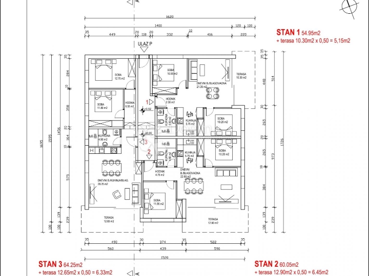 Apartman 2, 60m2 novogradnja