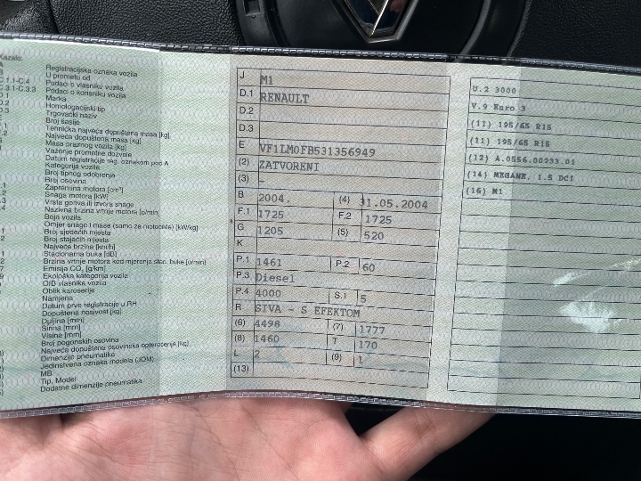 Renault Megane 2004. god., 1.5dCi