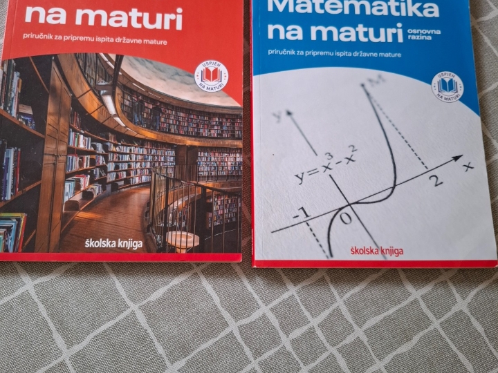 Za maturu hrvatski i matematiku prodajem