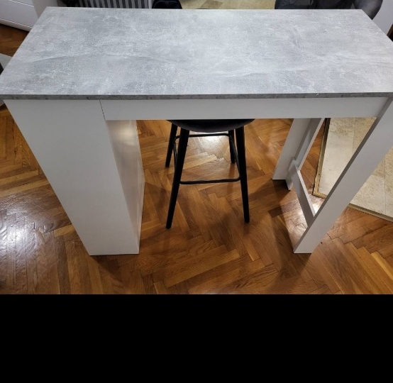 Barski stol i 2 stolice, komplet, kao novo