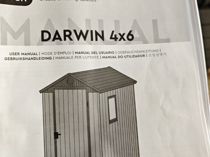 Vrtna kućica Keter Darwin 2.3 m²