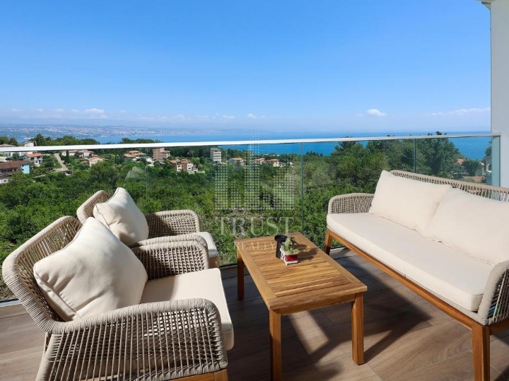 Oprić, Opatija - luksuzni 2S+DB s pogledom na more