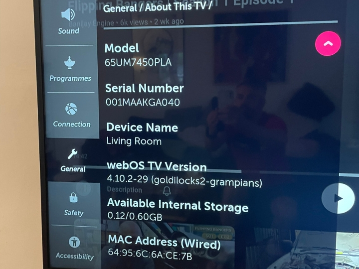 LG 65" (164 cm) 4K UHD Smart TV - 65UM7450PLA