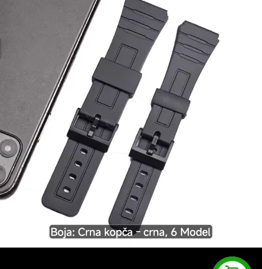 Remen za sat silikonski 22 mm