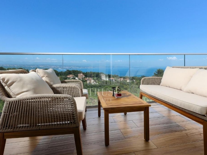 Oprić, Opatija - luksuzni 2S+DB s pogledom na more