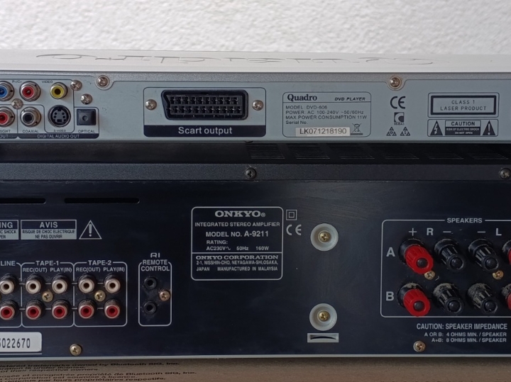 Hi-Fi komplet Onkyo A-9211 + Mission 701 + DVD