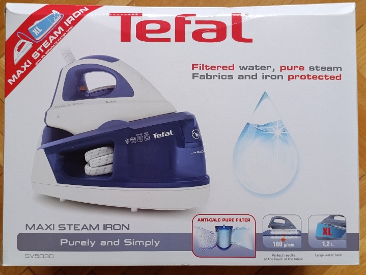 Tefal Fasteo SV5030E0 parna postaja + 3 filtera, kao nova