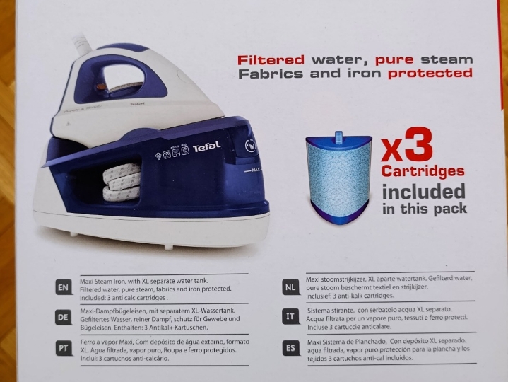 Tefal Fasteo SV5030E0 parna postaja + 3 filtera, kao nova