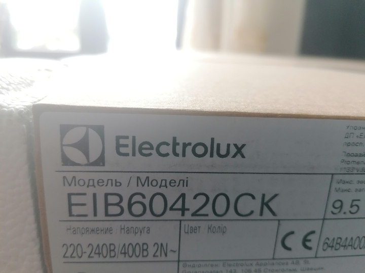 Electrolux ind. ploča Eib60420ck