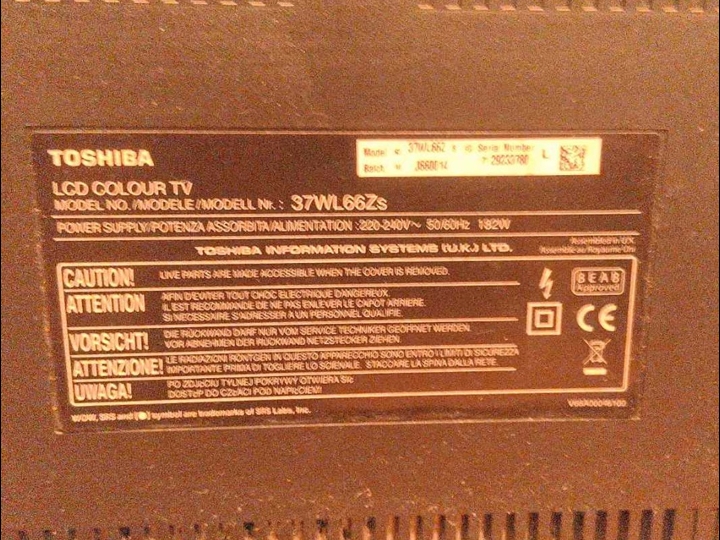 Televizor Toshiba 37WL66Zs