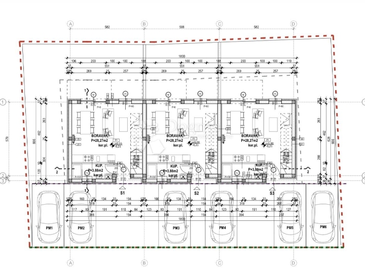 Povljana – zgrada s tri apartmana u nizu, odlična prilika za investiciju ili turistički najam