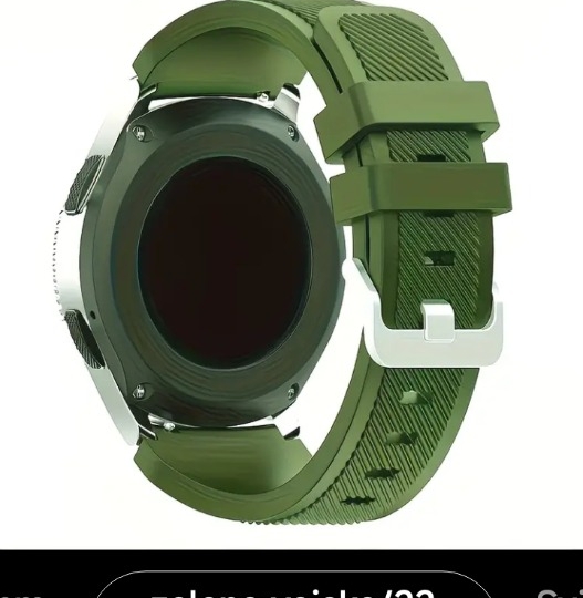 Remen za sat, 22 mm, silikonski