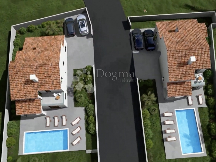 Višnjan - Gambetići, samostojeća vila 140m2 s bazenom