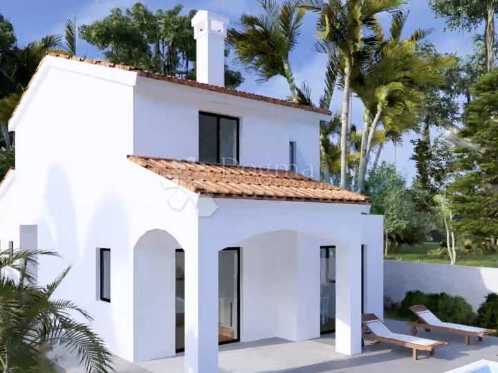 Višnjan - Gambetići, samostojeća vila 140m2 s bazenom