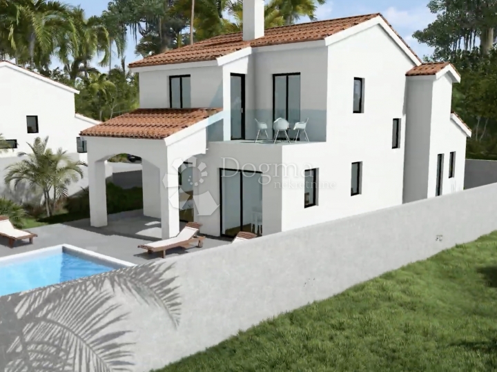 Višnjan - Gambetići, samostojeća vila 140m2 s bazenom