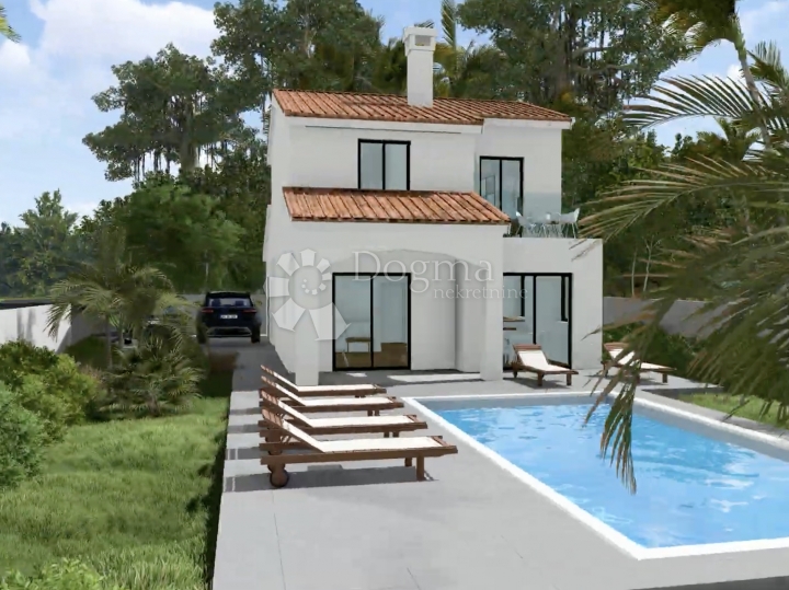 Višnjan - Gambetići, samostojeća vila 140m2 s bazenom