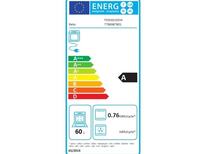 Beko štednjak FSS54010DW, malo rabljen