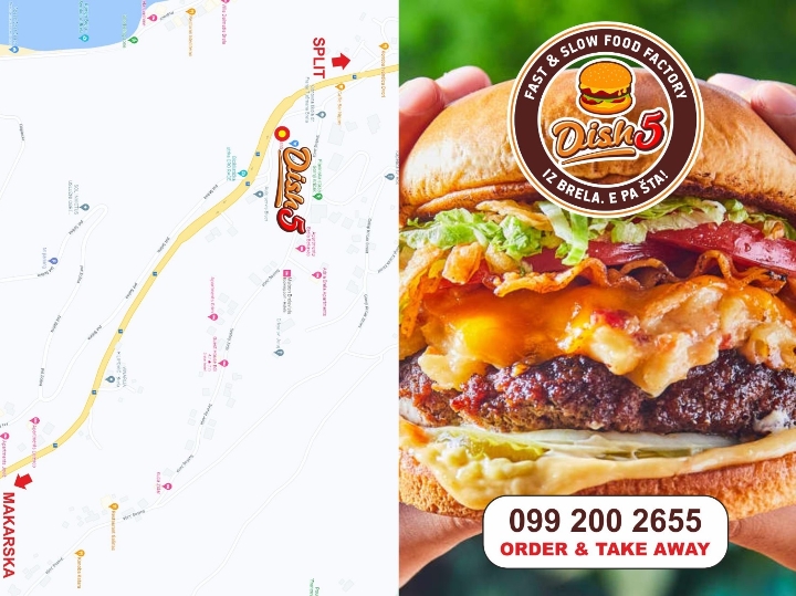 Fast food Dish5 Brela, traži pomoćnog radnika/cu za rad