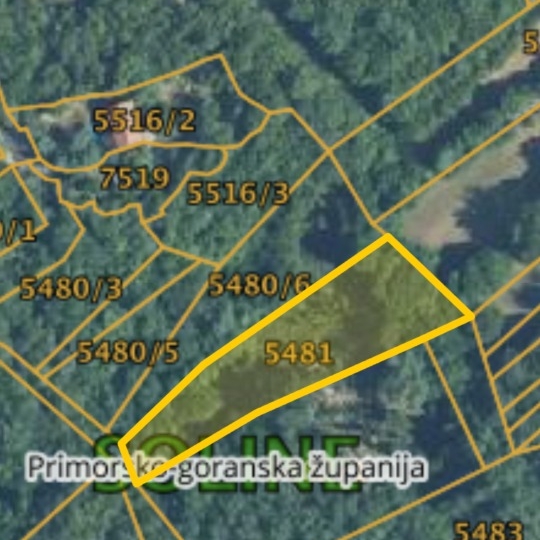 Otok Krk, Gostinjac, šumsko poljoprivredno zemljište 1.831 m2