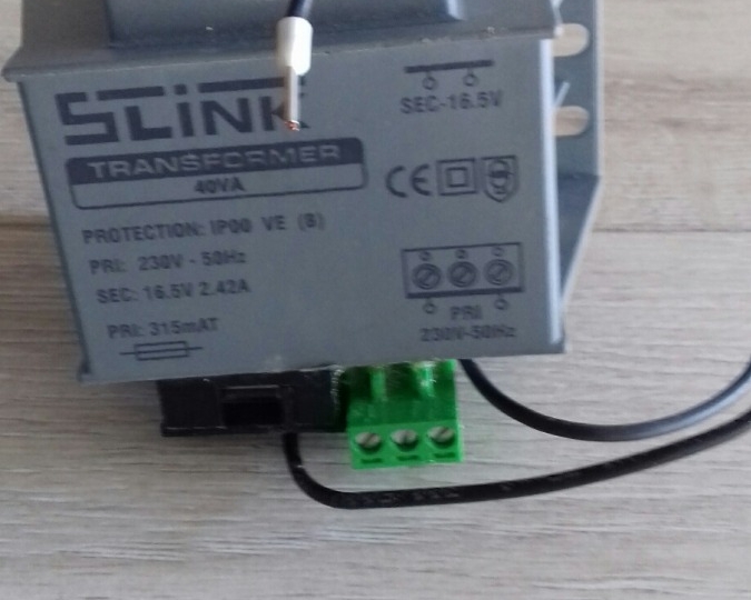 Transformator mrežni 220V na 16,5V 45 VA