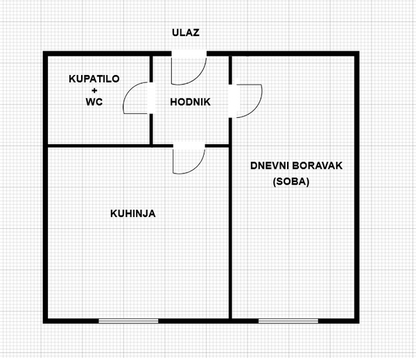 Prodajem garsonijeru 27.5m2