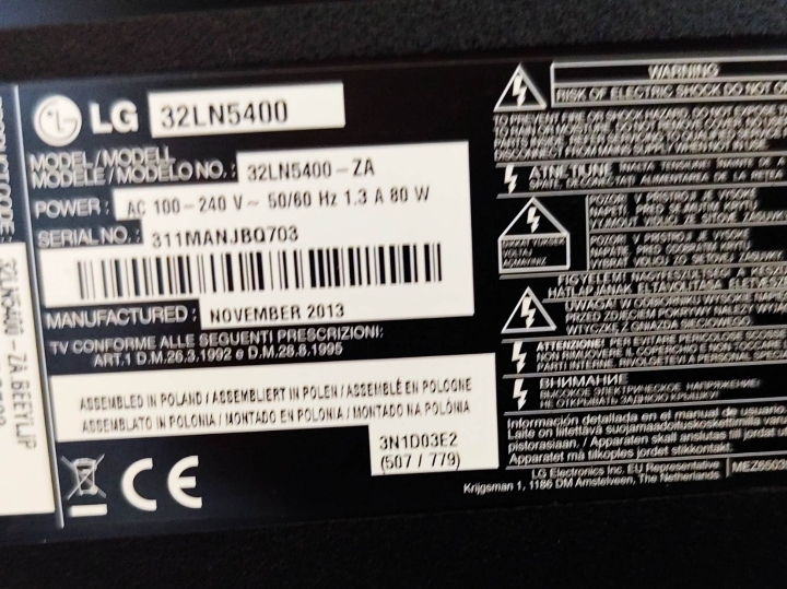 Tv led 32" LG
