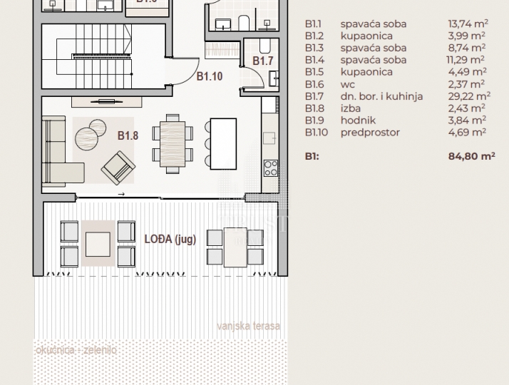 Kraljevica - luksuzna novogradnja, 3S+DB