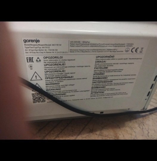 Mikrovalna pećnica Gorenje