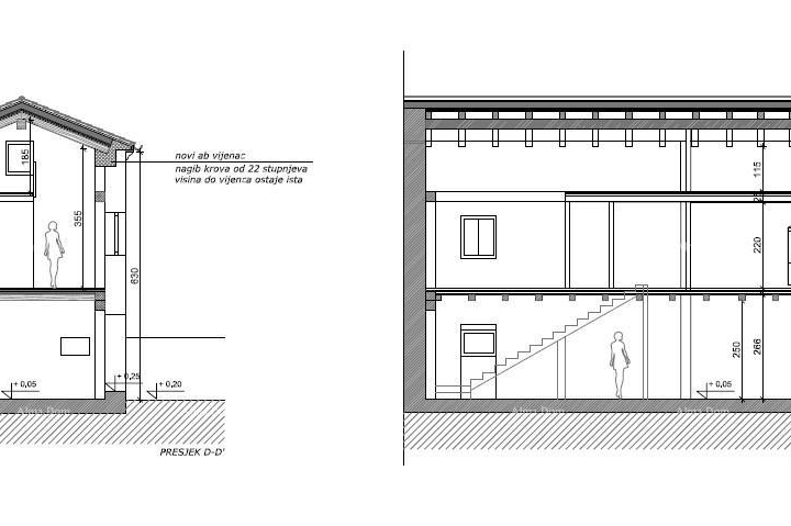 Kamena istarska kuća s građevinskom dozvolom i projektom, Tinjan!