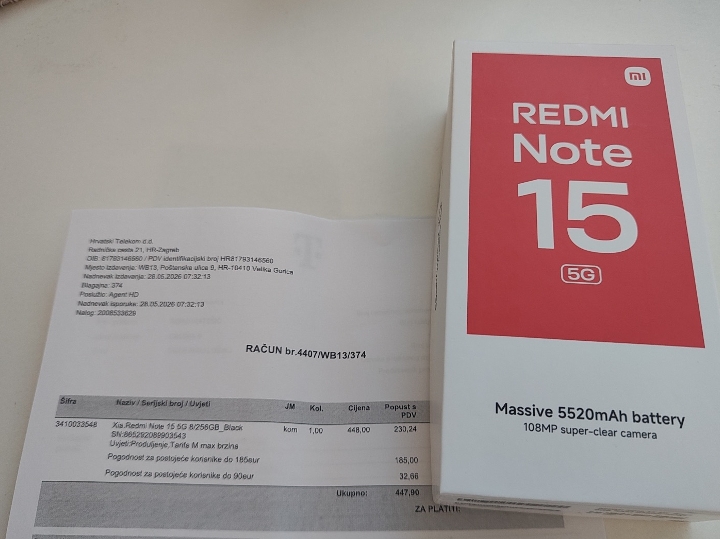 Redmi Note 15 novi (8/256GB)