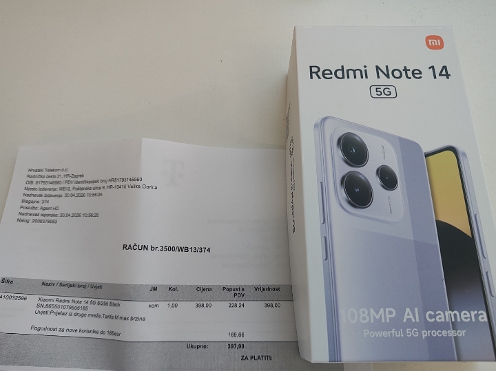 Redmi Note 14 (8/256GB), novo