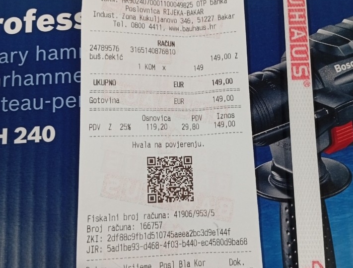Štemalica i bušilica  Bosch GBH 240