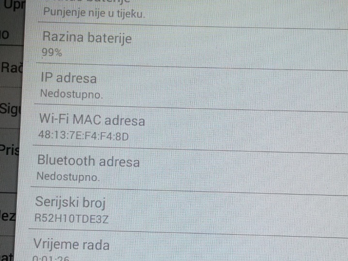 Tablet Samsung Galaxy Tab E