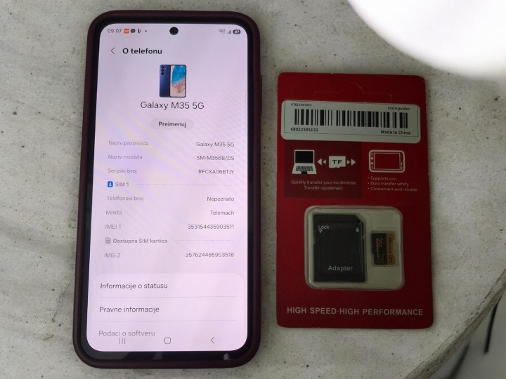 Mobitel Samsung M35 + gratis memorijska kartica
