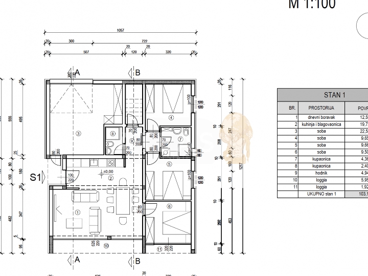 Crikvenica - novogradnja | apartman s pogledom na more