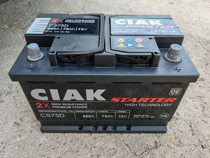 Akumulator 12V, 75 Ah, 680 A