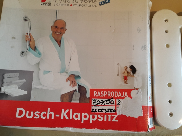 Stolica za kupatilo zidno za starije osobe