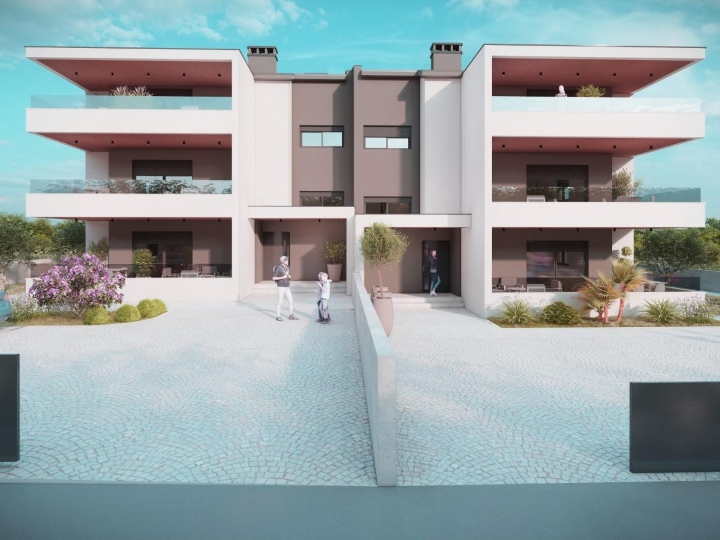 Luksuzna novogradnja Barbariga 350m od mora - 94 m2, 2S+DB