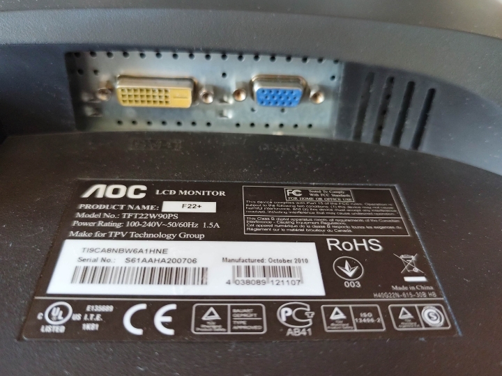 Monitor za PC AOC 22"