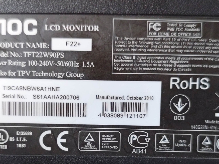 Monitor za PC AOC 22"