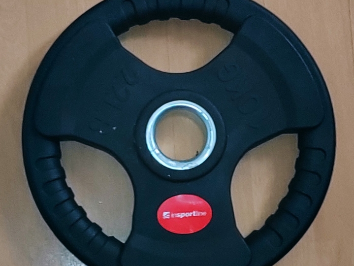 Disk utezi 10 i 15 kg – Tri-grip (inSPORTline + Gymstick)