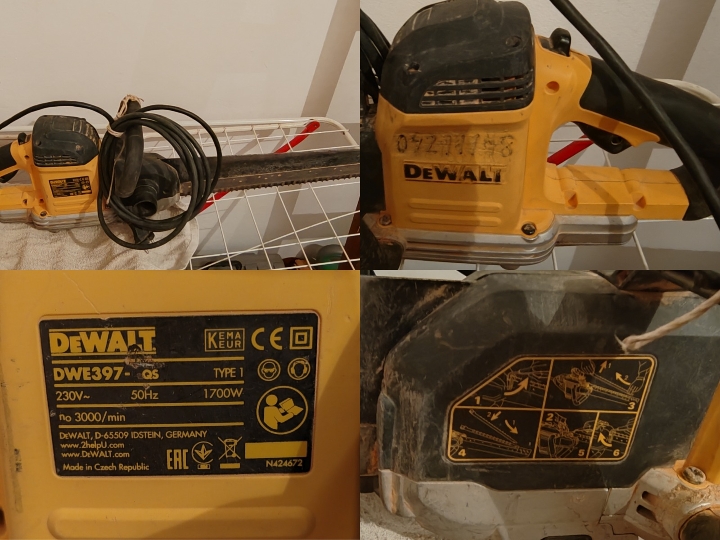 DeWalt DWE397-QS aligator pila 1700W (za ciglu i porobeton)